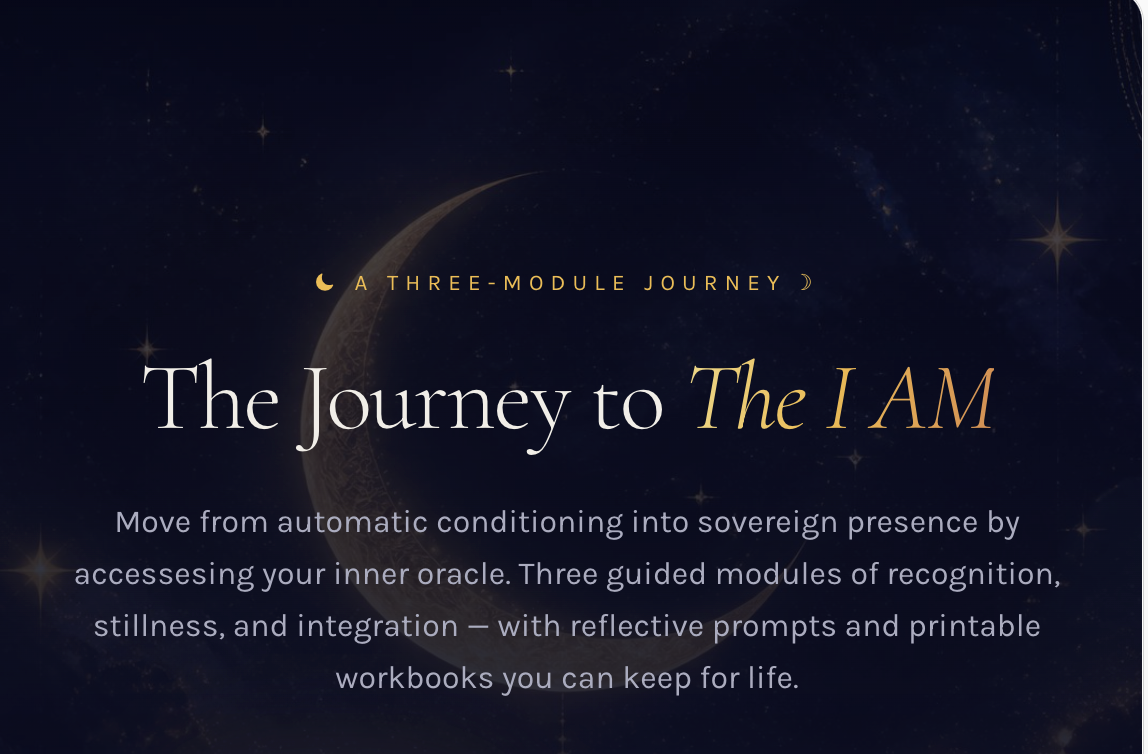 The Journey to The I AM
